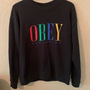 Obey coloured Crewneck Sweater